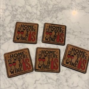 Home Is Where The Wine Is coasters 🍷